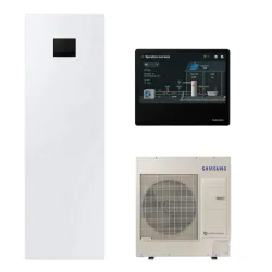 Pompa ciepła monoblok 200L Samsung EHS Mono R32 AI home ClimateHub 8,0 kW 3-fazowa
