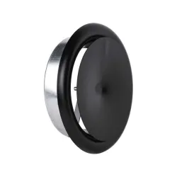 Nawiewnik D-125 z ramką czarny RAL 9005