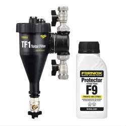 Fernox TF1 Total Filter 22 mm + Filter Fluid F9 - filtr magnetyczny do ochrony instalacji c.o.