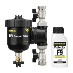 Fernox TF1 Compact Filter i Protector+ Filter Fluid F9 - filtr magnetyczny
